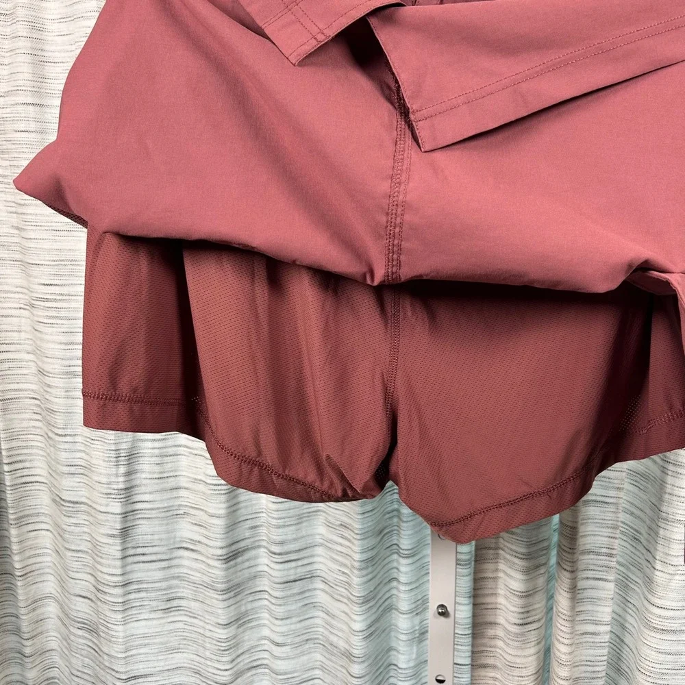Duluth Trading Co Skort Rose Red Womens Size 16 Hiking Outdoor Active EUC